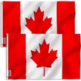 thumbnail image 1 of ANLEY Lot de 2 Fly Breeze Drapeau du Canada 3 X 5 Pieds - Drapeaux Nationaux Canadiens en Polyester, 1 of 6