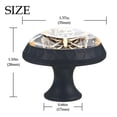 thumbnail image 4 of 4 Pcs Sunflower Skull Knobs for Kitchen Cabinet Cupboard Dresser Bookcase Drawer Pulls Handles Round Home Decor, 4 of 8