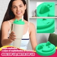 thumbnail image 3 of 40Oz Cup Lid, Water Cup Lid, Leak Proof Multi-Functional Silicone Cup Lid For Stanley 40Oz Tumbler, Leakproof Replacement Lid With Flip Design, Suitable For Daily Use & Outdoor, 3 of 5