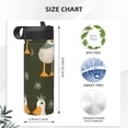 thumbnail image 4 of Sikiie Mallard Ducks Wild Birds Print 18OZ Insulated Straw Cup, Portable Leak-proof Sports Water Bottle, Stainless Steel Water Cup Suitable for Home and Outdoor, 4 of 8