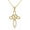 Gold Celtic Cross Necklace, variant on Celtic Knot Cross Necklace Sterling Silver Infinity Love Heart Pendant Necklace