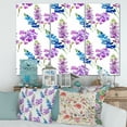 thumbnail image 2 of Designart ' Purple and Pink Floral Pattern ' Traditional Canvas Wall Art Print, 2 of 3