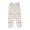 thumbnail image 6 of Uemuo Summer Rabbit Pattern Women's Wide Leg Palazzo Lounge Pants with Pockets Light Weight Loose Comfy Casual Pajama Pants-Large, 6 of 9