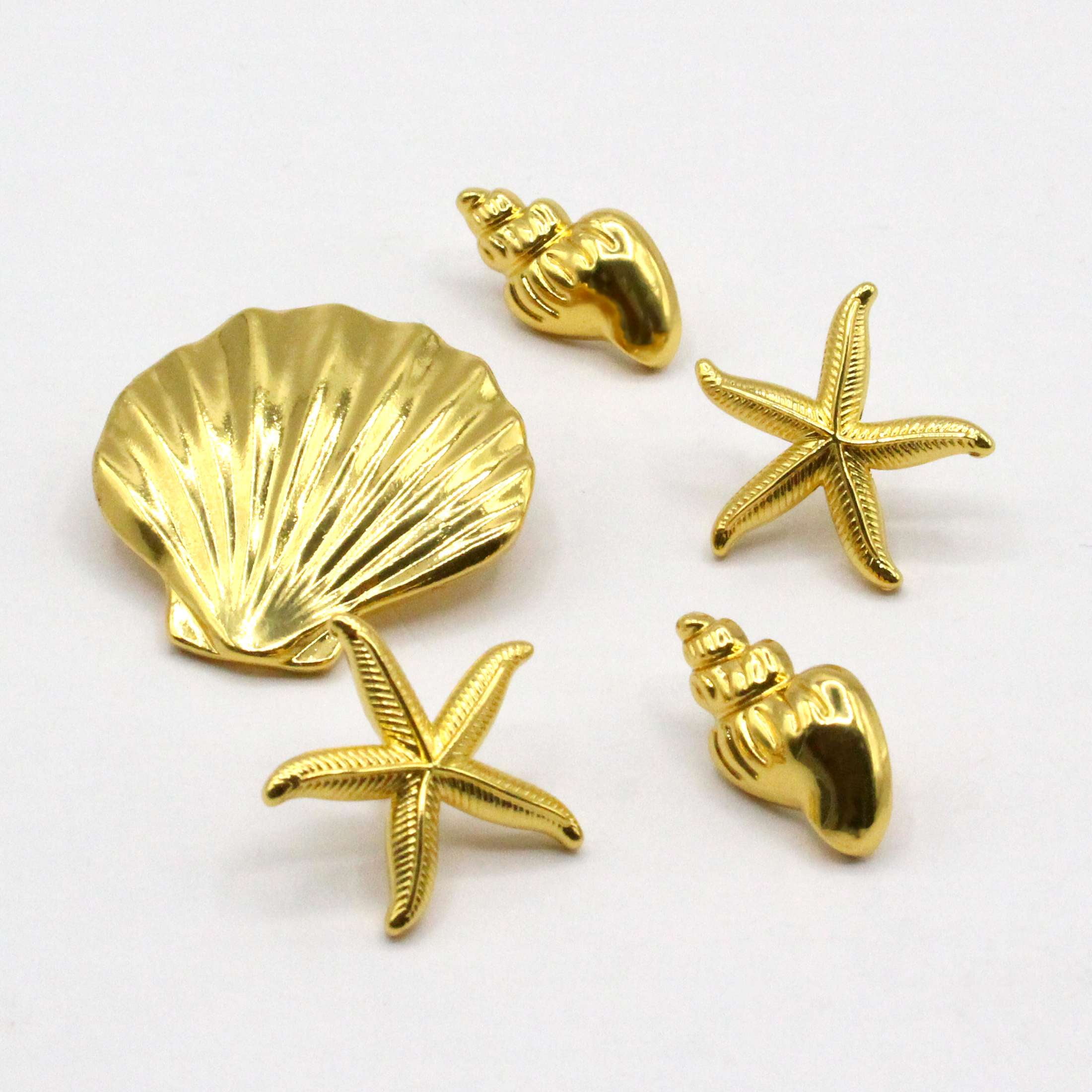 Mainstays Seashell Candle Charms 5 Piece Set for Flute, Pillar and Votive Candles