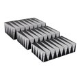 thumbnail image 5 of Triangle Pattern Decorative Box for Home Decor - Modern Resin and Wood Boxes with Lids for Jewelry, Keepsakes, and Bedroom - Storage Organizer for Bathroom - Set of 3, 4", 3", 3", Black & White, 5 of 10