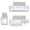 White, variant on Bath Bliss Ultimate 3 Piece Adhesive Shower Caddy Set in Black