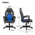 thumbnail image 7 of Homall Gaming Chair Leather Office Chair High Back Ergonomic Adjustable Swivel Executive Computer Chair Rolling Task,Blue, 7 of 7