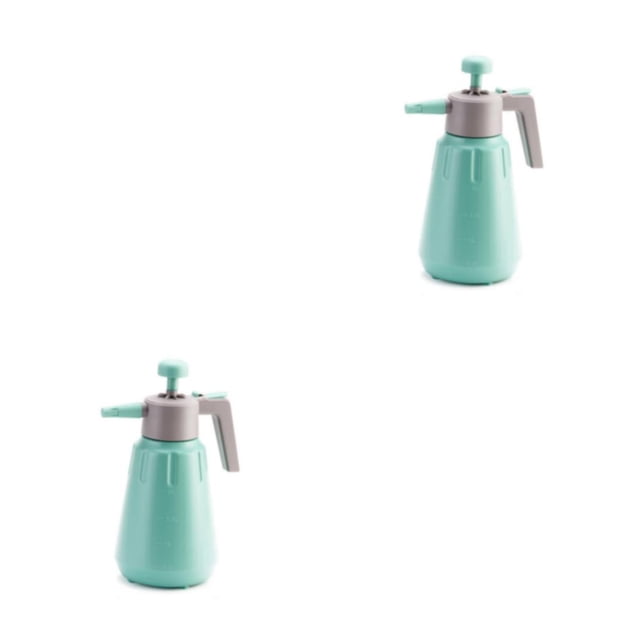 Yuarrent rociador de agua con bomba de aire botella de spray de jardín limpieza regadera boquilla ajustable jardinería al aire libre 2l / 2L/Verde 2piezas