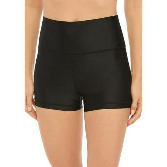 Calvin Klein BLACK Boyshort Swim Bottom, US 2X-Large