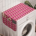 thumbnail image 1 of Retro Washing Machine Organizer, Ice Cream Summer Dessert Pattern with Funny 2 Flavored Popsicles, Anti-slip Fabric Top Cover for Washer and Dryer, Hot Pink Cream and Chocolate, by Ambesonne, 1 of 1