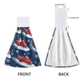 thumbnail image 3 of Haosy 2 Pack Kitchen Wash Cloths with Hanging Loops Absorbent Absorbent Quick Drying Hand Towels, Snowman Snowflake Star, 3 of 7