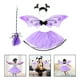 thumbnail image 4 of KAKOWELY 1 juego de falda con alas para niña, vestido de actuación, diadema de murciélago para Halloween, disfraz de cosplay, 4 of 4