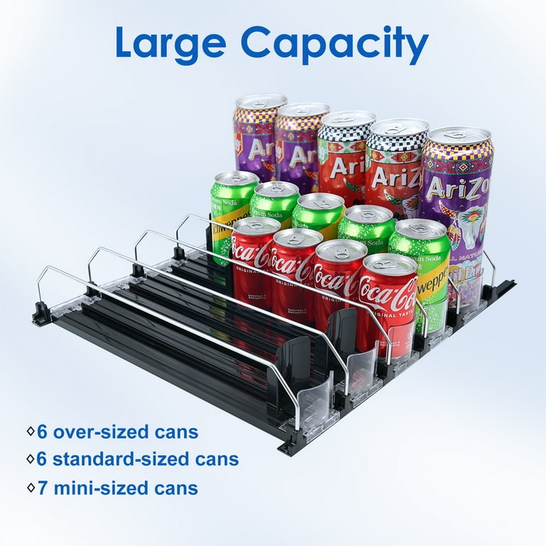 Drink Organizer for Fridge, Baraiser Self-Pushing Soda Can Dispenser for  Refrigerator, Width Adjustable Drink Storage for Pantry, Automatic Drink  Dispenser(4 Rows, White) - Yahoo Shopping