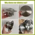 thumbnail image 6 of Fdelink Stainless Steel Chimney Cap,Vent Cover,Chimney Cap Chimney Cover Stainless Round with Screen Chimney Rain Cap Fireplace Chimney Caps for Outside Roof Vent Cap Stove Pipe(75Mm/3In), 6 of 9