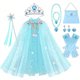 thumbnail image 1 of Conjunto de corona y anillo para niña, bolsa de varita mágica, capa y chal, tocado de princesa, accesorios para el cabello, regalos de vacaciones, 1 of 4