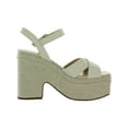 thumbnail image 2 of Sam Edelman Womens Trianna Leather Slingback Platform Heels, 2 of 3