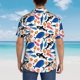 thumbnail image 4 of Balery Cute Sea Animals Camisas hawaianas de manga corta para hombre, camisas playeras de corte holgado, camisas de vacaciones con botones,X-Large, 4 of 7