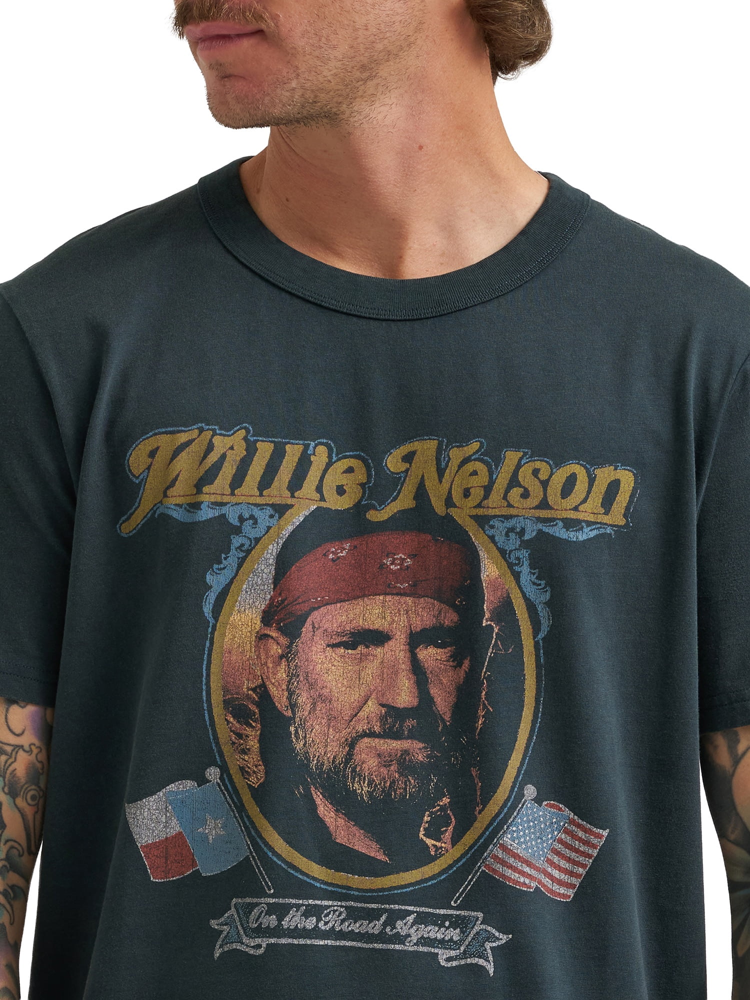 Wrangler® Men's Short Sleeve Willie Nelson Graphic Tee, S-3XL