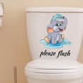 thumbnail image 2 of Adhesivo para baño elefante pequeño MACHAO Decoración autoadhesiva, 2 of 5