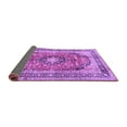 thumbnail image 2 of Ahgly Company Indoor Round Medallion Purple Traditional Area Rugs, 7' Round, 2 of 4