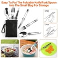 thumbnail image 2 of 16Pcs Camping Cooking Ware Set Camping Stove Cookware Kit Aluminum Pot Pan Kettle Set with Bowls Knife Fork Spoon Carabiner Spatula Cutting Board for Hiking Picnic Outdoor, 2 of 9