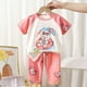 thumbnail image 2 of Odeerbi 1-8 Años Conjunto de Verano Para Niñas Camiseta de Manga Corta de Algodón Pantalón Pijama Conjunto de Dos Piezas, 2 of 3