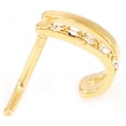 thumbnail image 6 of Double Faux Hoop L-Shape Nose Ring with Clear Cz Nose Stud Gauge 18G (1mm), 6 of 17