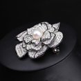 thumbnail image 4 of Sparkly Flower Brooch Pin for Women with Beautiful Created Crystal, 4 of 6