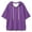 Purple, variant on Xijirk Women's Cropped Short Sleeve Pullover Hoodie Drawstring Hood Drop Shoulder Oversized Boxy Fit Sweatshirt for Summer Spring Daily Casual Layering Outfits,Red,L