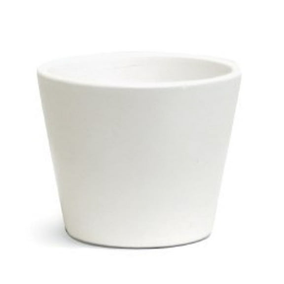 2.36" x 3" x 3" Round White Dolomite Plant Pot with Durable Feature
