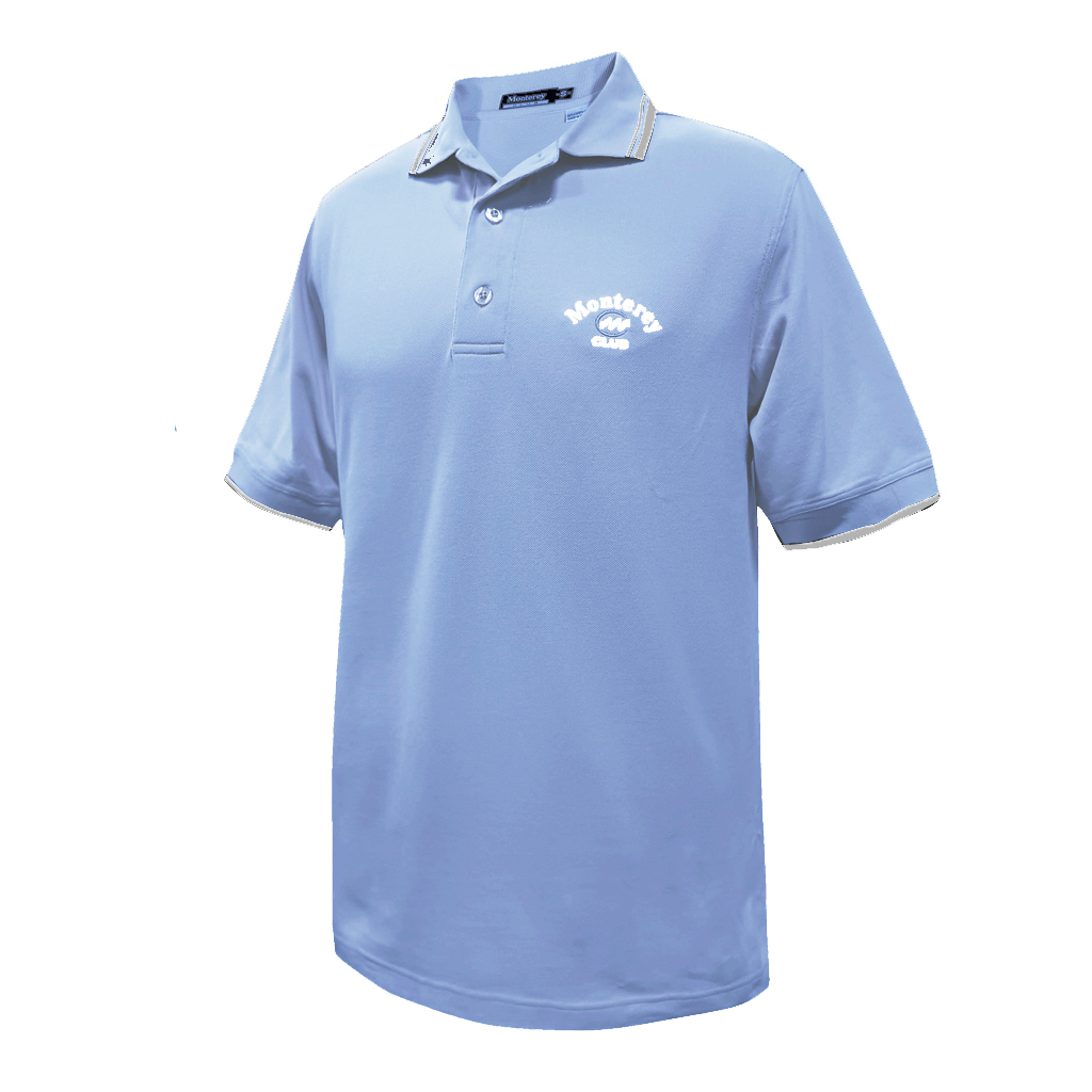 Monterey Club Men's Combed Cotton Sport Pique Golf Polo Shirt 1204