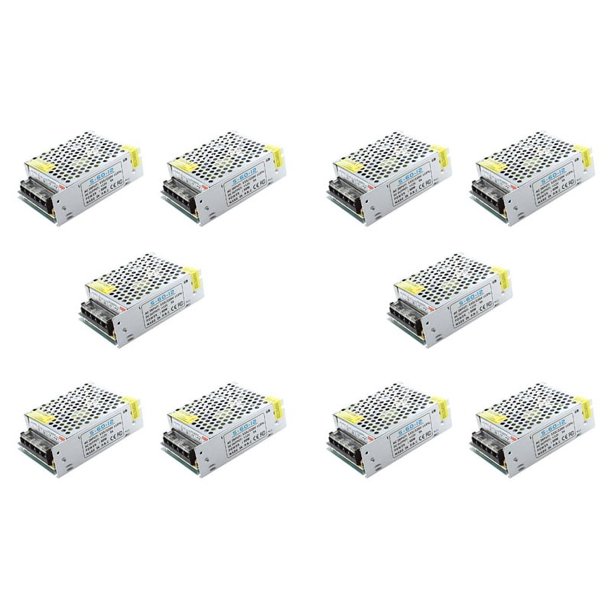 10X Caliente Transformador de Fuente de Alimentacion de Interruptor para Tira del LED 12V 5A