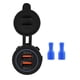 thumbnail image 1 of Cargador USB para Coche Doble QC3.0 Carga RáPida Cargador USB Dual Toma de Corriente para Coche Motocicleta Barco de 12/24V, 1 of 9