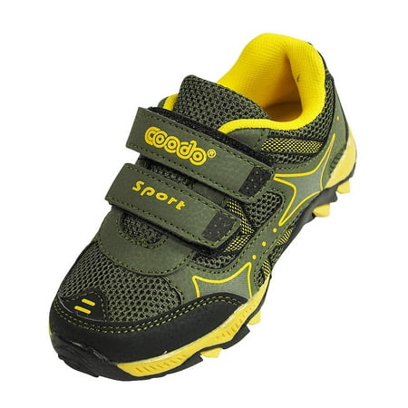 

Coodo - Boys Lightweight Athletic Running Sneaker with Velco Strap - 12 Styles to choose from - 30 Day Guarantee - FREE SHIPPING