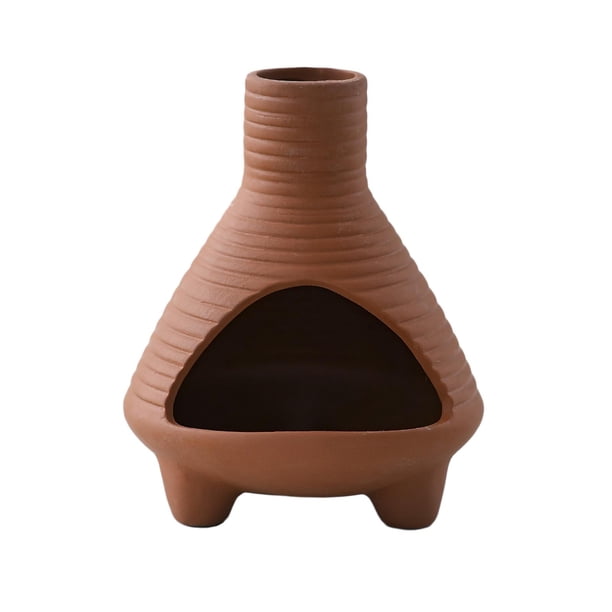 Quemador de incienso de salvia, soporte de palo santo, aroma de cerámica. Rojo marrón