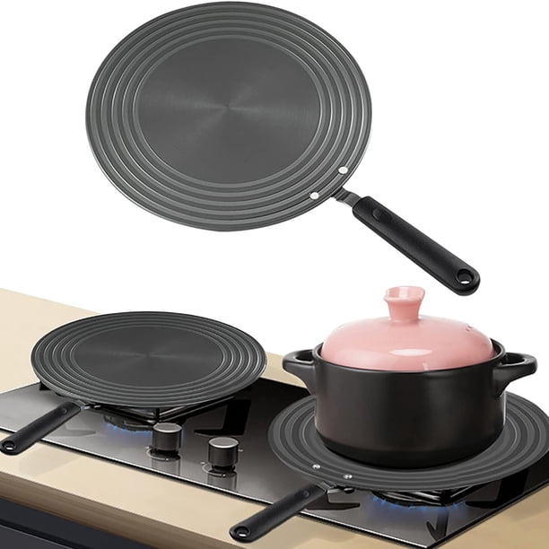 Difusor de Calor Placa de Inducción de Placa de Cocina Engrosada de aleación de Aluminio de 4 Mm para Reducir la Placa de Calor de la Estufa de Llama con Asa para el Hogar la ANGGREK Otros