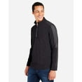 thumbnail image 2 of CORE365 CE404 Men's Market Snag Protect Mesh Colorblock Quarter-Zip Pullover-BLACK/ CARBON-5XL, 2 of 6