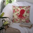 thumbnail image 3 of Octopus Shabby Chic Yellow Roses  Fabric Decorative Pillow, 3 of 4