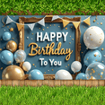 thumbnail image 6 of Colorful Theme Happy Birthday Banner Decorative Design Birthday Party Banner Creative Backdrop Party Decoration for Birthday Celebration Indoor Party Photo Shoot, 6 of 7