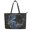 Butterfly Rose Pattern, variant on Uourmeti Sunflower Saddle Handbag, PU Leather Tote Bag for Work, Large Capacity Casual Curved Handbag