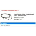 thumbnail image 2 of Hood Release Cable - Compatible with 2001 - 2007 Volvo V70 2002 2003 2004 2005 2006, 2 of 2