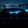 thumbnail image 5 of BYJKING Solar Devil LED Car Ornament, 6.02*1.89 IN Dynamic Dashboard Figure with Lighted Expression for Halloween Auto Decor and Gifts Blue, 5 of 6