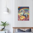 thumbnail image 4 of Sheronv Unicorn Rainbow Clouds Fine Art Aesthetic Poster Print Wall Painting for Living Room Bedroom Home Office Wall Decor 12x16 in, 4 of 5