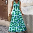 thumbnail image 2 of Drses Women Summer Dresses Casual Sleeveless Maxi Dresses Cute Floral Long Dress Wedding Guest Dress, 2 of 8