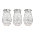 thumbnail image 1 of 3pcs Pineapple Cocktail Glasses Embossed Juice Glasses for Cocktails and Drinks,3 * Glass cup,Transparent, 1 of 8
