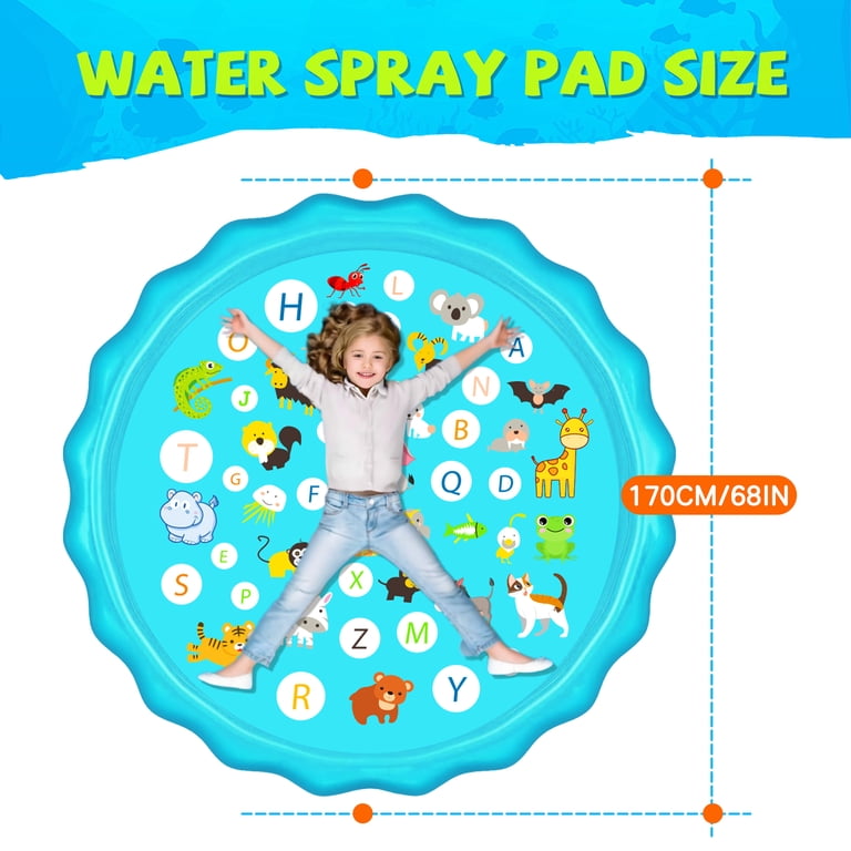 KOPPOP 68" Educational Splash Pad, Blue Sealife photo 4