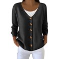 thumbnail image 2 of Womens Cardigan Sweaters Lightweight Crew Neck Long Sleeve Outfits Fall Fashion 2025 Clothing, 2 of 4