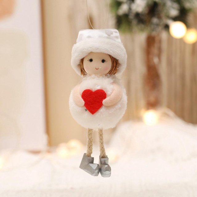 Muñecas Navidad Amor Rojo Ángel Muñeca Colgante Árbol De Navidad Decoración Colgante Colgante Para Puerta O Pared seitruly HA041688-02