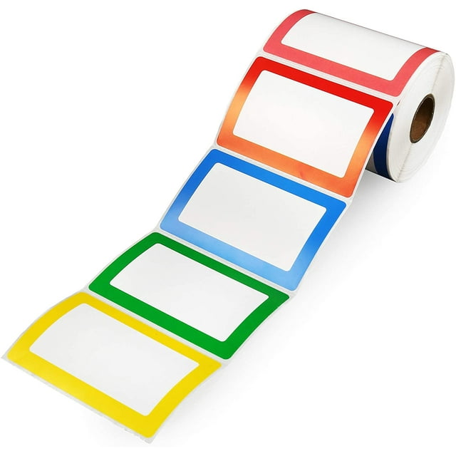 300pcs Color Coding Labels 5 Rolls 1000 Pieces per Roll