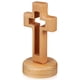 thumbnail image 2 of Wooden Cross Ornament Wood Tabletop Cross With Stand Religious Gift Church Supplies for Decoration, 2 of 4